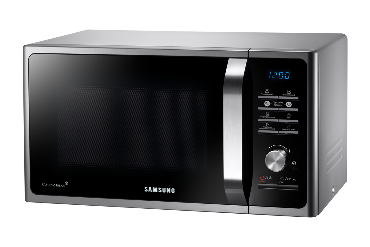 მიკროტალღური ღუმელი SAMSUNG MS23F302TAS/BW — დამატებითი ხედი