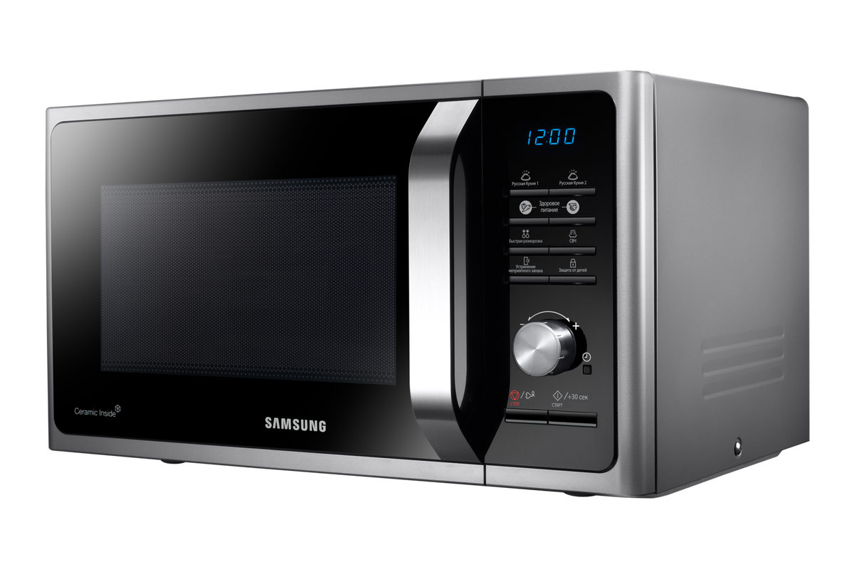 მიკროტალღური ღუმელი SAMSUNG MS23F302TAS/BW — დამატებითი ხედი